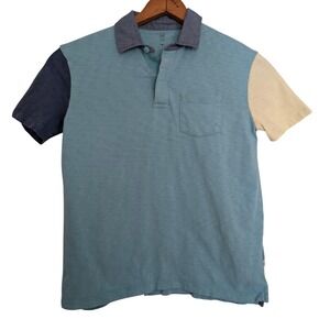 Gap Colorblock Cotton Polo Boy 10/L Casual Comfort Easy Care Y2K Preppy Retro
